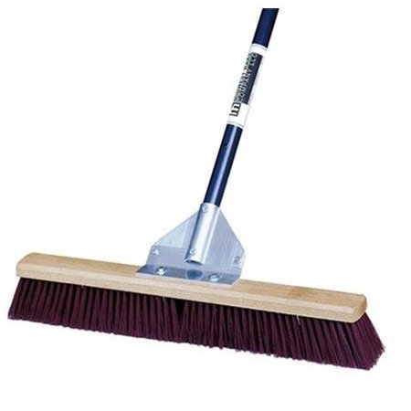 MID-WEST RAKE Midwest Rake 82924 24 in. General Purpose Broom- 60 in. Ergonomic Blue AH 82924